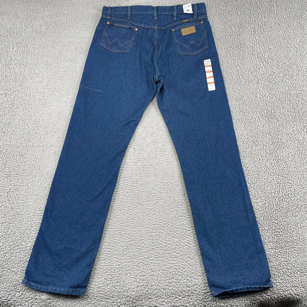 Wrangler Jeans Mens 38x36 Blue Cowboy Cut 13MWZ Original Fit Straight Leg Denim